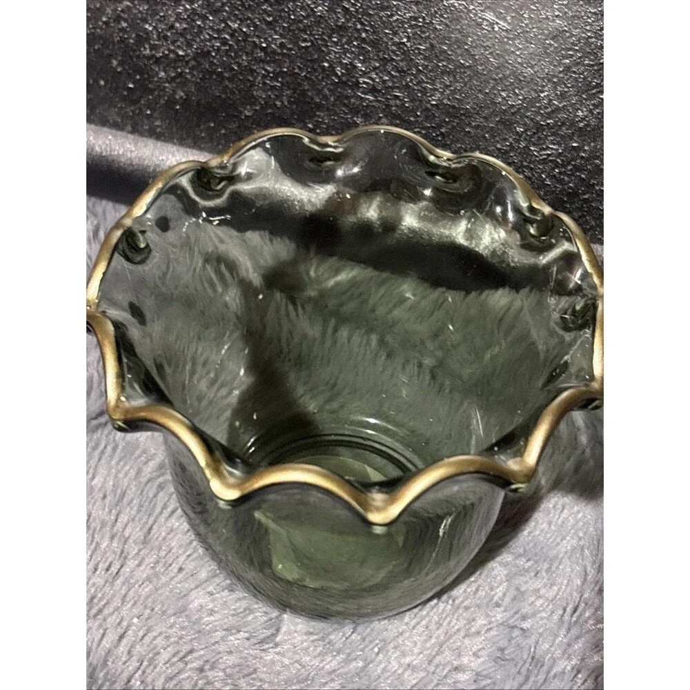 Lot 2 Ashland Glass Prairie Candle Holders Spring Fall Decor Purple Green New
